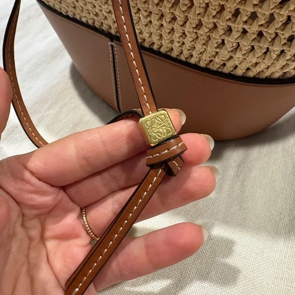 Loewe raffia balloon Bucket Bag by JW Anderson large size - Picture 3 of 10